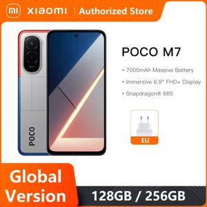 POCO M7 글로벌 버전 스마트폰 스냅드래곤 685 6.9인치 144Hz FHD+ 디스플레이 7000mAh 배터리 NFC 33W 고속 충전 NFC