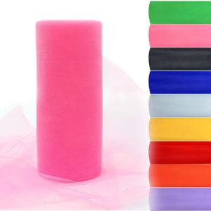 다채로운 색상의 15cm 튤 롤 10야드 오간자 원단 스풀 튜튜 스커트 DIY 베이비 샤워 웨딩 파티 용품 공예 장식