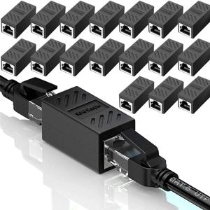 1/5/10/20pcs RJ45 커플러 이더넷 케이블 커플러 LAN 커넥터 Cat7 Cat6 Cat5e 이더넷 케이블 연장 어댑터 여성-여성