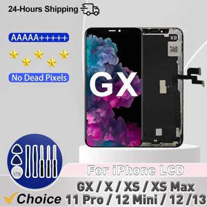 아이폰 X XS XR XS Max LCD 11ProMax 13 ProMax 14ProMax 3D 터치 스크린 디지타이저 12 Mini 12 Pro Max 교체 부품용 GX OLED