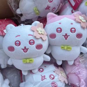 새로운 사쿠라 치이카와 하치와레 핑크 컬렉션 귀여운 10cm 플러시 키체인 백팩 펜던트, 사랑스러운 플러시 인형