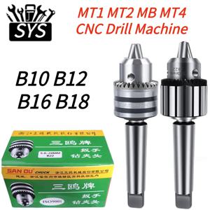 MTA MTB MT1 MT2 MT3 MT4 B10 B12 B16 B18 0.6-6/1-10/1-13/3-16/5-20mm 모스 탭퍼 샹크 드릴 척 아버 선반 CNC 드릴 머신
