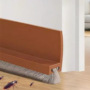 문틈막이 자가접착식 문 하단 틈새 채우기 밀폐 브러시 스트립 방풍 스트립 문 아래 바람막이