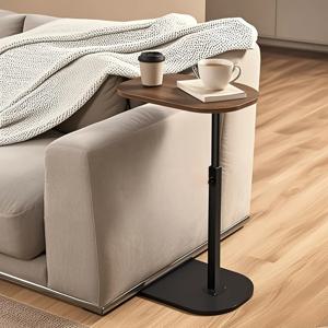 360 °   확장형 C자형 사이드 테이블, 1피스 미니멀리스트 메탈 프레임 커피 테이블 |   침실용 공간 절약형 소파 사이드 테이블