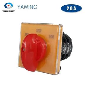 캠 스위치 3 위치 3상 20A 정방향 역방향 선택기 로터리 전환 메인 스위치 모터 제어 회로 T-16EXF64D-3