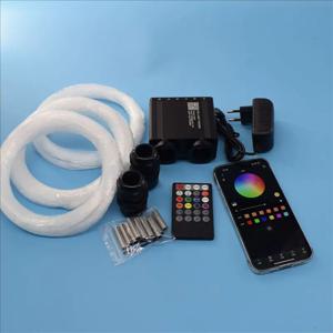 32W APP RGBW LED 조명 엔진 + 6W 슈팅 스타 엔진 라이트 2 In 1 LED 조명 키트 자동차 홈 별이 빛나는 하늘