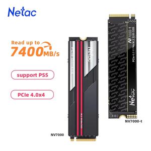 Netac 7400 메가바이트/초 SSD NVMe M2 2TB 1TB 512GB 4TB 내부 솔리드 스테이트 하드 드라이브 M.2 PCIe 4.0x4 2280 SSD 디스크(PS5 노트북 PC용)
