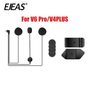 EJEAS V6 PRO+ /V4 Plus 오토바이 인터콤 인터폰Vnetphone 인터콤 액세서리 유형 c 플러그 이어폰 스테레오 슈트 및 클립