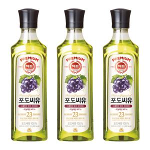 [사조공식샵] 해표 포도씨유 500ml * 3개
