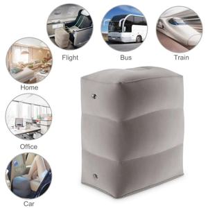 여행용 휴대용 조절 가능한 3단 높이 발받침 쿠션 베개 1개