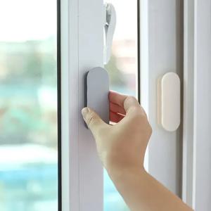 2PCS 핸들 자체 접착 캐비닛 창 서랍 도어 옷장 핸들 오프닝 슬라이딩 도어 핸들 보조 장치