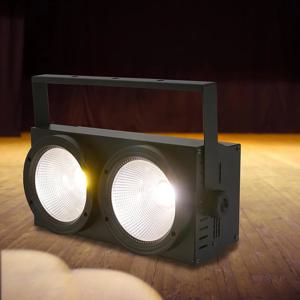 GOTSTAGE 220W LED 2IN1 COB 차가운 따뜻한 흰색 조명 2X100W 홍수 블라인더 조명 웨딩 파티 바 DMX 무대 조명 디스코 바