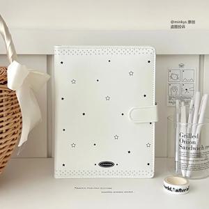 MINKYS 오리지널 디자인 Starrry Star PU A5 Kpop 포토 카드 바인더 수집 도서 아이돌 포토 카드 홀더 포토 카드 앨범