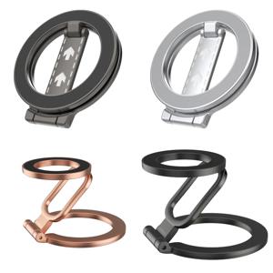 2025 양면 MagSafe 휴대폰 거치대 마그네틱 폰 링 홀더 킥스탠드 마그넷 그립 (아이폰 15, 16, 안드로이드, 헬스장, 차량용)