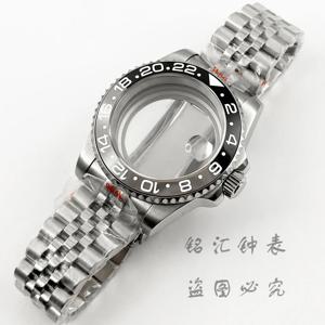 시계 케이스 스틸 팔찌, 사파이어 120 클릭, 슬라이딩 버클, 20ATM 다이빙, 40mm, NH35, NH36, NH34, GMT, ETA, 2824, PT5000