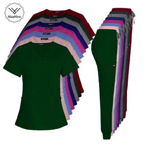 의사 간호사 스크럽 유니폼 세트, 의료 구강 치과 의사 수술실 수술 유니폼, 미용실 스크럽 세트, 도매