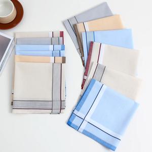 남성용 순면 손수건 6팩, 신사복 장식 플랩 포켓 바지 사각형, 결혼식 신랑의 결혼 기념품, 냅킨