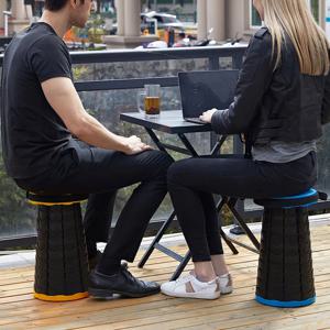 휴대용 접이식 텔레스코픽 의자 경량 플라스틱 지하철 대기열 의자 야외 캠핑 의자 낚시 좌석