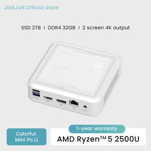 신형 Genmachine AMD Ryzen 3 2500U 최대 미니 PC DDR4 8G RAM NVME 256G SSD Wifi5 BT 4.2 게이밍 컴퓨터 RX 게이밍 컴퓨터 PC