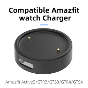 끈이 달린 충전 케이블은 Amazfit Active2/GTR3/GTS3/GTR4/GTS4 USB 스마트 워치 충전기 교체에 적합합니다.