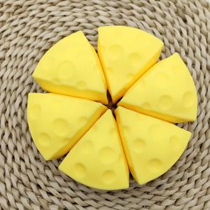 치즈 스퀴시 장난감 시뮬레이션 치즈 스퀴즈 장난감 부드럽고 귀여운 스트레스 해소용 치즈 장난감 슬로우 리바운드 어린이 및 성인용 장난감