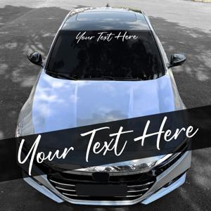 1개 100CM 텍스트 맞춤형 자동차 앞유리 스티커 (자체 접착 방수 개인 맞춤 개조 보트 비닐 데칼)