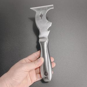 1/2개 전문가용 멀티툴 스크레이퍼 인체공학적 손잡이 중형 페인트 벽지 접착제 제거 도구 가정용 리노베이션