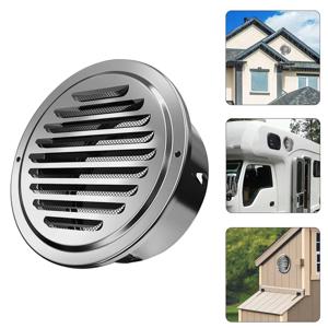 스테인리스 스틸 외벽 공기 배출구 그릴 원형 파이프라인 환기구 커버 벌레 방지 구멍 플러그 덕트 캡