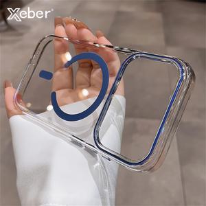 투명 초박형 PC 마그세이프 마그네틱 케이스 아이폰 17 16 15 14 13 프로 맥스 플러스 에어 클리어 캔디컬러 충격 방지 커버