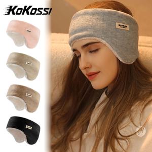 KoKossi 겨울용 따뜻한 귀마개 두꺼운 플리스 방한 방풍 헤어밴드 수면용 귀마개 눈가리개 귀 보호대