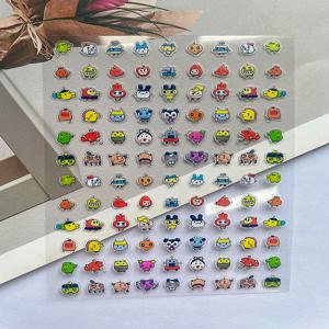 Y2K PVC 미니 빈티지 초기 패턴 포스터 상품 스티커 네일 아트 방수 DIY 방 데코 노트북 병 벽 전화 케이스 친구 선물