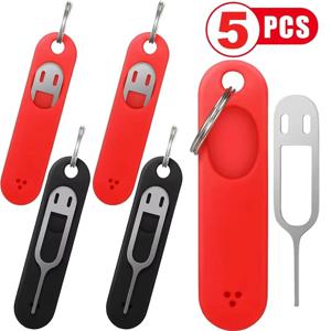 케이스 포함 SIM 카드 제거 도구, SIM 카드 트레이 개봉 도구, 분실 방지 이젝트 핀 오프너, 아이폰 16 아이패드 샤오미 화웨이용