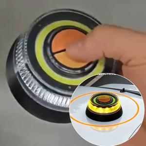 유니버설 V16 자동차 경고등 LED 손전등 비상등 노란색 빛 교통 차량용 강력한 자기 유도