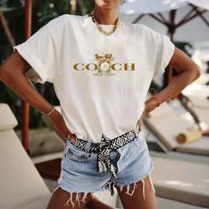 2026년 봄/여름 여성용 티셔츠 럭셔리 프린트 O넥 탑 패턴 반팔 힙합 티셔츠 여성 여름 알파벳