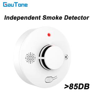침실 주방용 가정용 연기 감지기 스마트 광전식 화재 경보기 배터리 구동, 큰 소리 85dB 경보