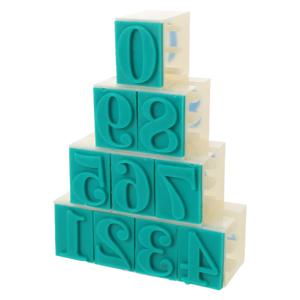 1세트 숫자 및 코드 스탬프 키트 0-9 인체공학적 손잡이 재사용 가능한 스탬핑 용품 사무실 학교 DIY 공예 저널링용