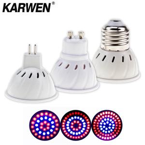전체 스펙트럼 LED 식물 성장 전구 E27 MR16 GU10 220V Fitolampy Phyto 램프 실내 정원 식물 꽃 수경법 성장