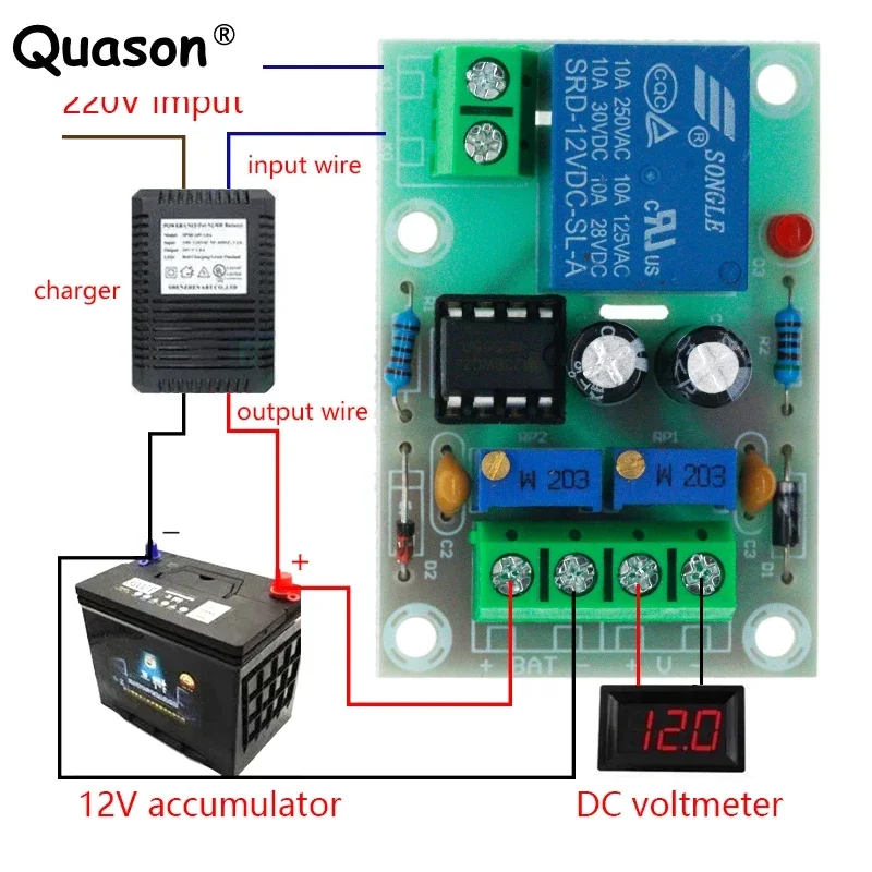 고품질 XH-M601 배터리 충전 제어 보드 12V 지능형 충전기 전원 제어판 자동 충전 전원