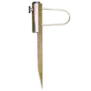 해변 우산 모래 스탠드, 튼튼한 금속 해변 우산 홀더 스탠드, 모래 잔디, 한 가지 크기, 깃발, 우산, 25-32mm