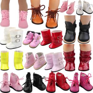 7cm 가죽 부츠 인형 신발 의류 액세서리 43cm 태어난 아기 인형, 미국 18 인치 소녀, 우리 세대 인형, 소녀를위한 장난감