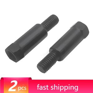 오토바이 리어 미러 어댑터, 시계 방향, 반시계 방향, 오른손, 나사 변경, 블랙 실버, M8, 8mm, 1 쌍