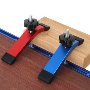 빠른 작동 T-트랙 T-볼트가 있는 홀드다운 클램프 Silder 알루미늄 합금 라우터용 목공 클램프 드릴 프레스 테이블 톱