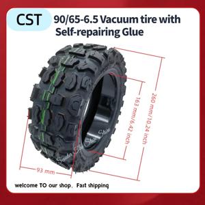 90/65-6.5 CST 진공 타이어, 자가 수리 접착제 포함, Dualtron Thunder 전기 스쿠터 울트라 내마모성 튜브리스 타이어