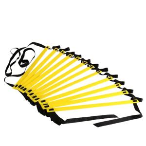 스포츠 민첩성 사다리 축구 조정 가능한 나일론 스트랩 점프 사다리 속도 피트니스 신체 조정 워밍업 훈련 도구