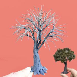 1/87 Ho Scale 두꺼운 기본 트렁크 세기 오래된 나무 모델 시뮬레이션 와이어 트렁크 모델 손으로 만든 모델 나무 재료 12cm