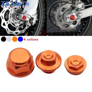 오토바이 CNC 전면 후면 휠 허브 액슬 나사 너트 KTM SX SXF XC XCF EXC EXCF XCW 125 150 200 250 300 350 400 450 500 530
