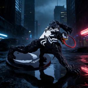 베놈 PVC 모델 데스크탑 장난감 애니메이션 수제 어린이 선물 애니메이션 피규어 1개