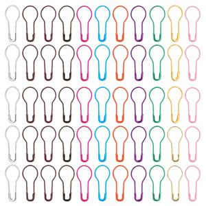 오이 배 모양 금속 안전 핀, DIY 의류 재봉 마커, 뜨개질 도구 바늘 클립, 100 개, 200 개, 300 개