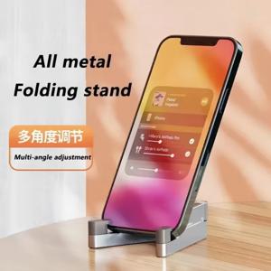 유니버설 미니 사이즈 알루미늄 휴대용 접이식 데스크 마운트 홀더 브래킷 모바일 폰 크래들 폴더블 스탠드