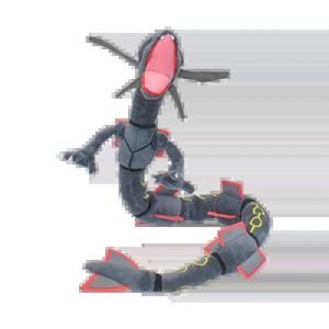 빛나는 Rayquaza 플러시 장난감 수집 가능한 선물, 부드러운 플러시 장난감, 귀여운 만화 캐릭터 블랙 12 인치에 대한 동물 게임 박제